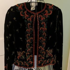 Vintage beaded embroidered jacket